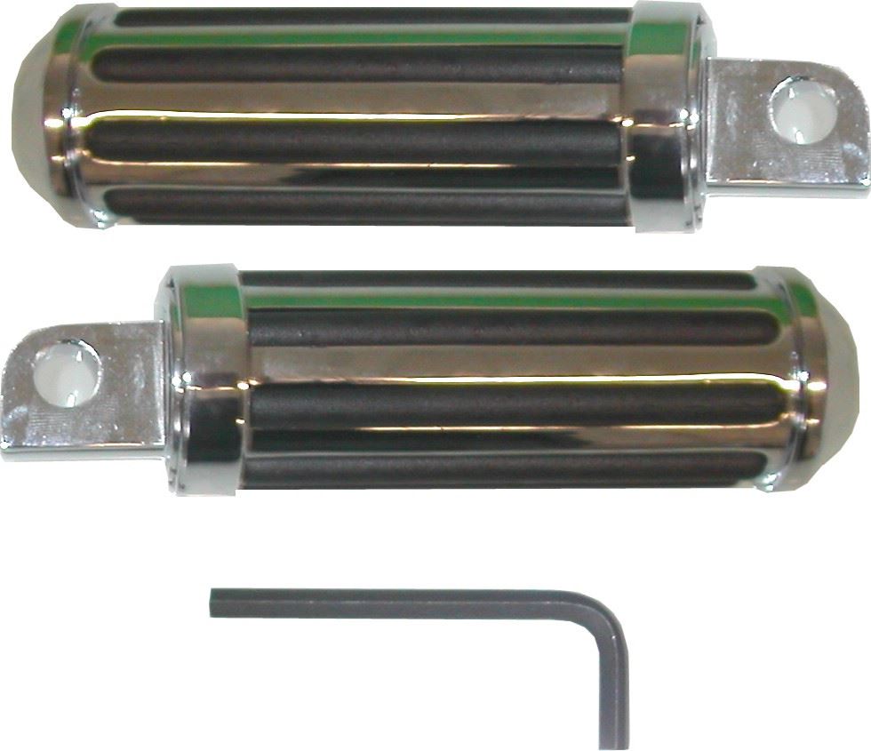 Footpegs Passenger Rail Style with Male Mounts For Highway (Pair)