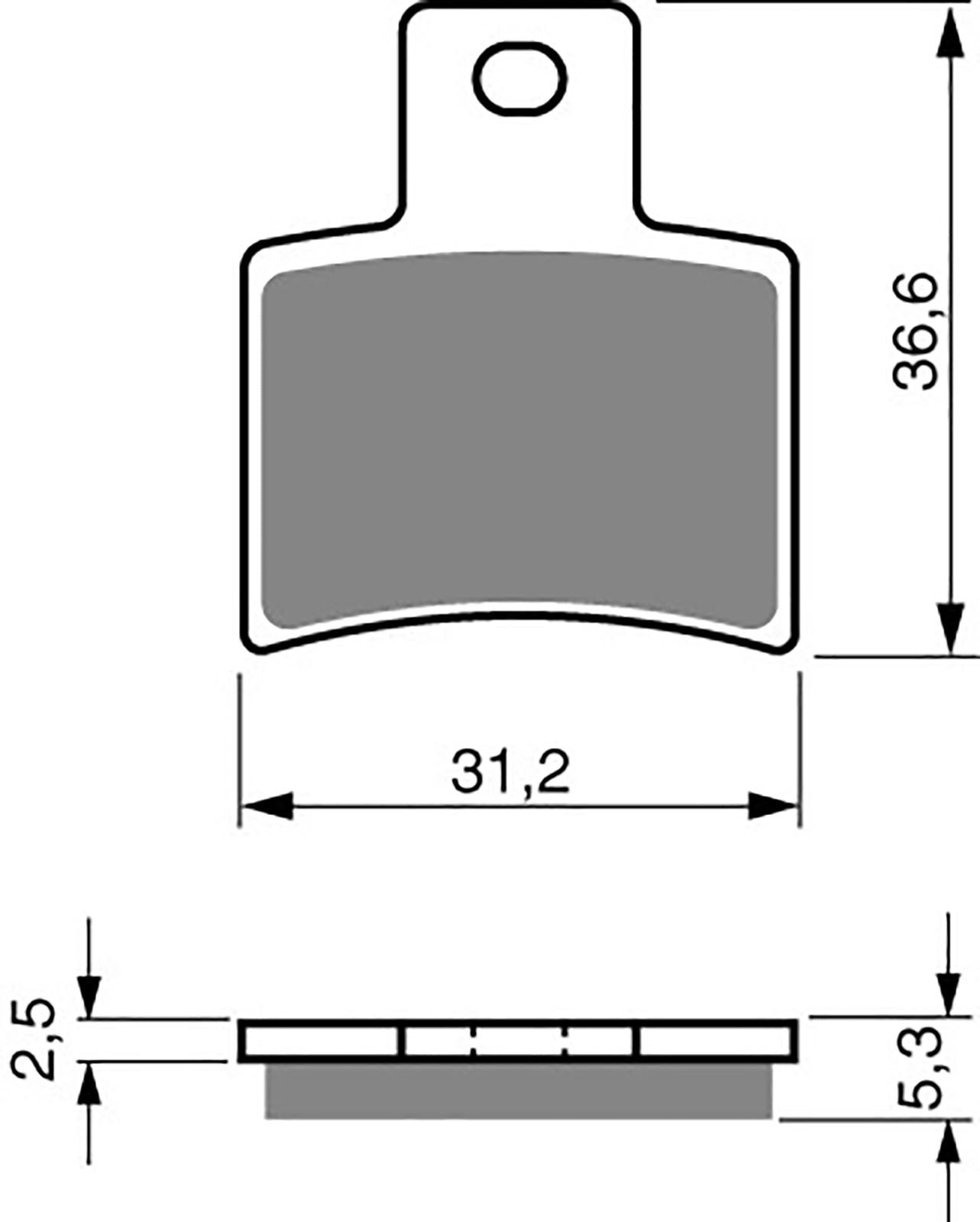 Goldfren AD202 as fitted to some Mini motos