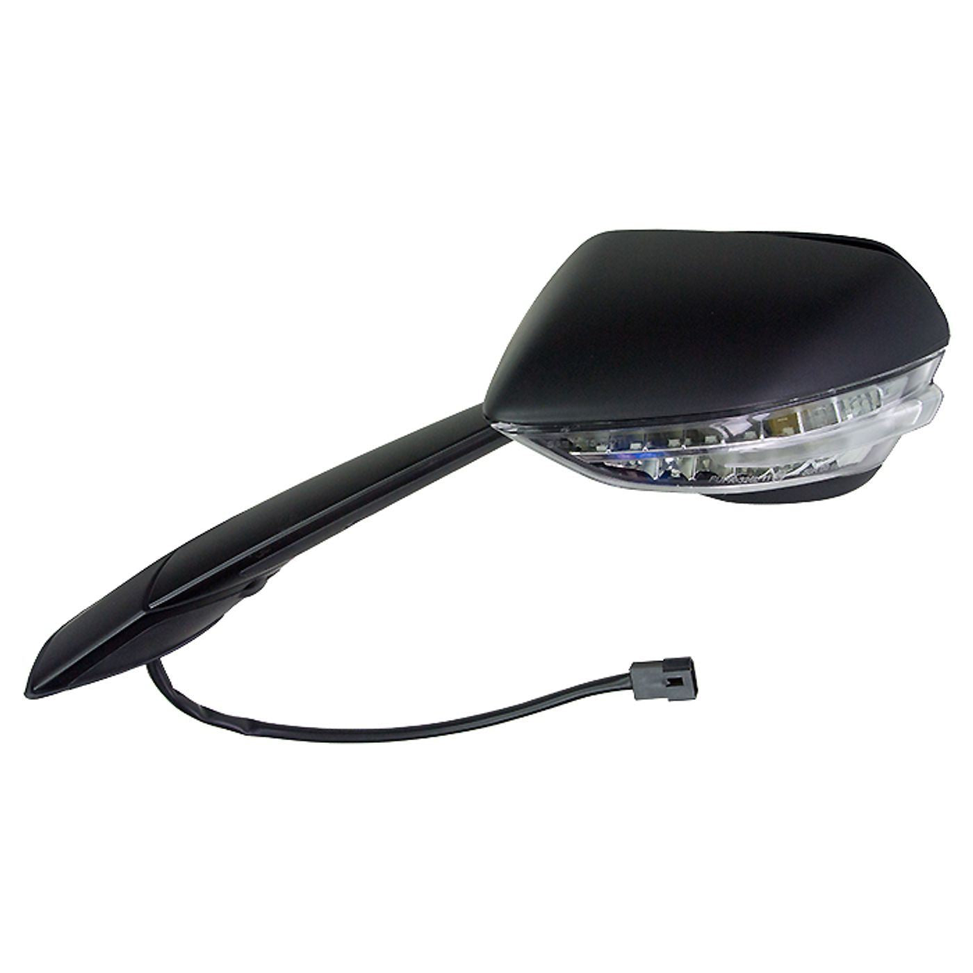 Mirror Left Fairing Black With Indicator Aprilia RSV4 1000 2019, RSV4 1100 Racing Factory 19-20 (E-Marked) (38mm Centres) OE Ref: 2B005799