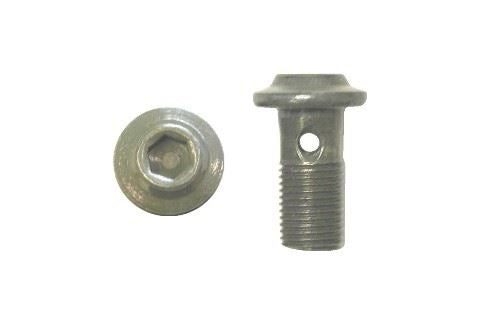 Banjo Bolt 10mm x 1.00mm Single New Hex Design Black (Per 5)