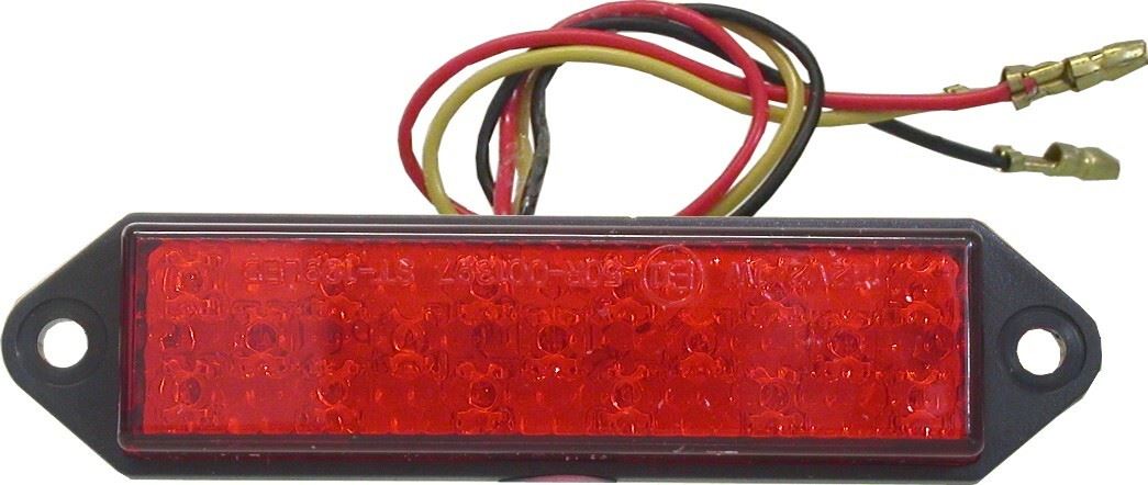 Complete Taillight LED Red Lens Adhesive & Bolt 30mm x 95mm