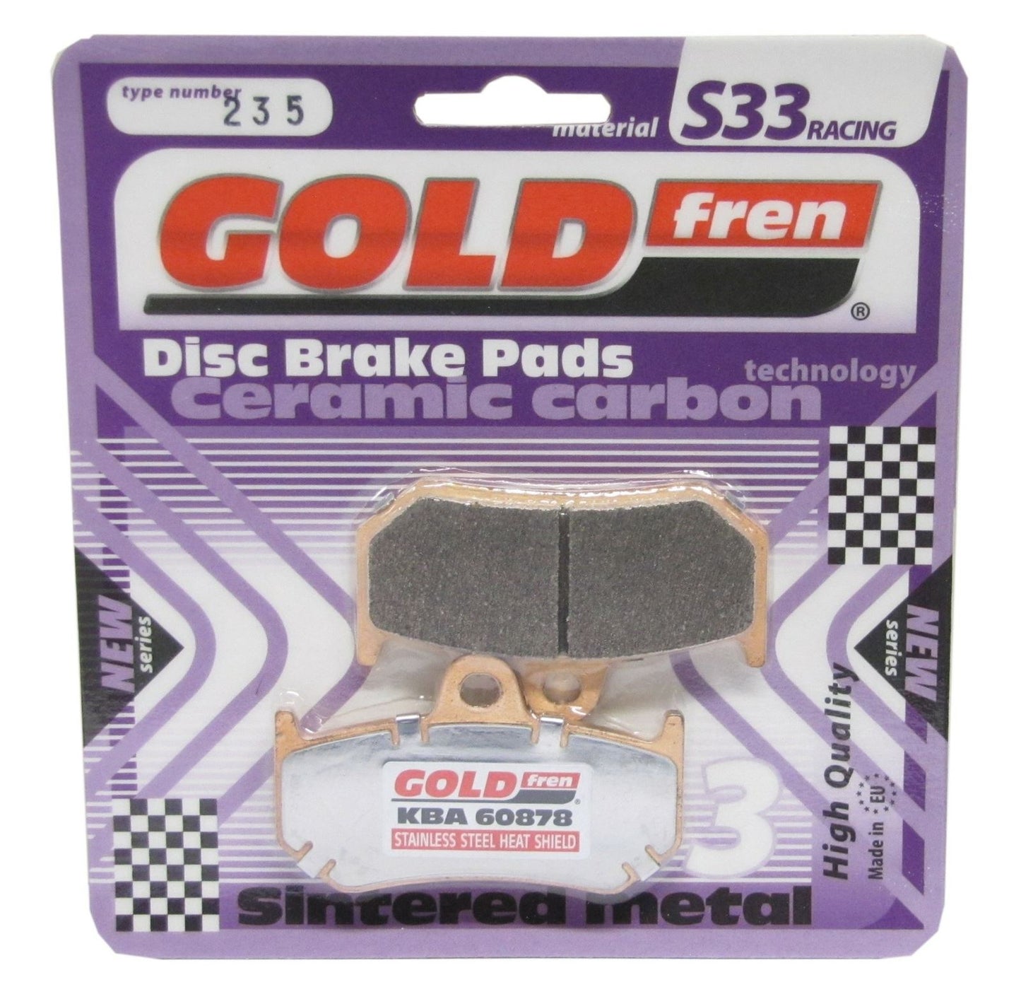 Goldfren Brake Pads S33-235, FA320, SBS763, FDB2198, DP958, VD998