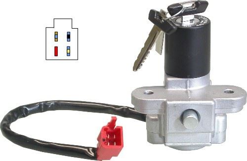 Ignition Switch Yamaha DT125RE, DT125X 04-08 (4 Wire)