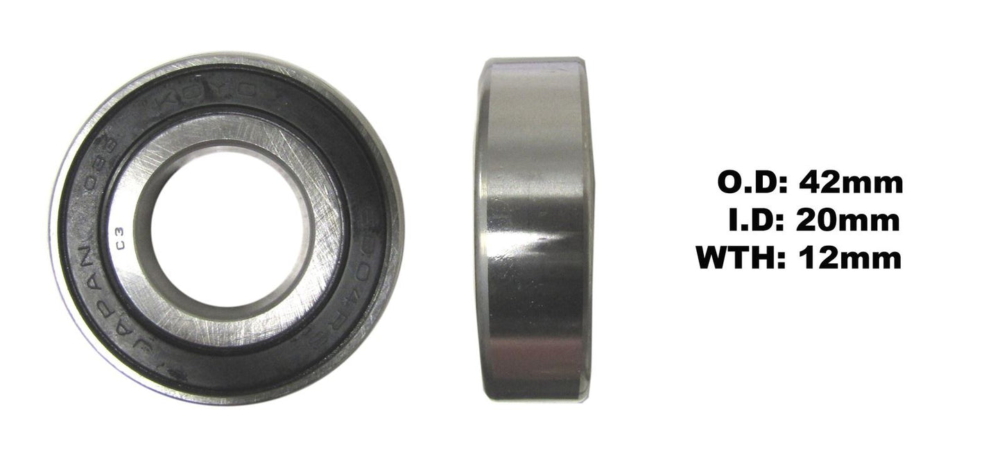 Koyo Bearing 6004-2RS-C3 (ID:20mm x OD:42mm x W:12mm)