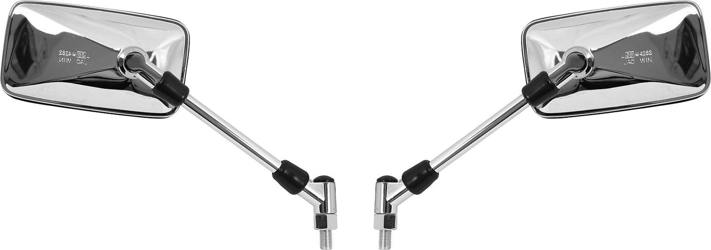Mirrors 10mm Chrome Rectangle L & R Suz GSF1200 01-05, AN25