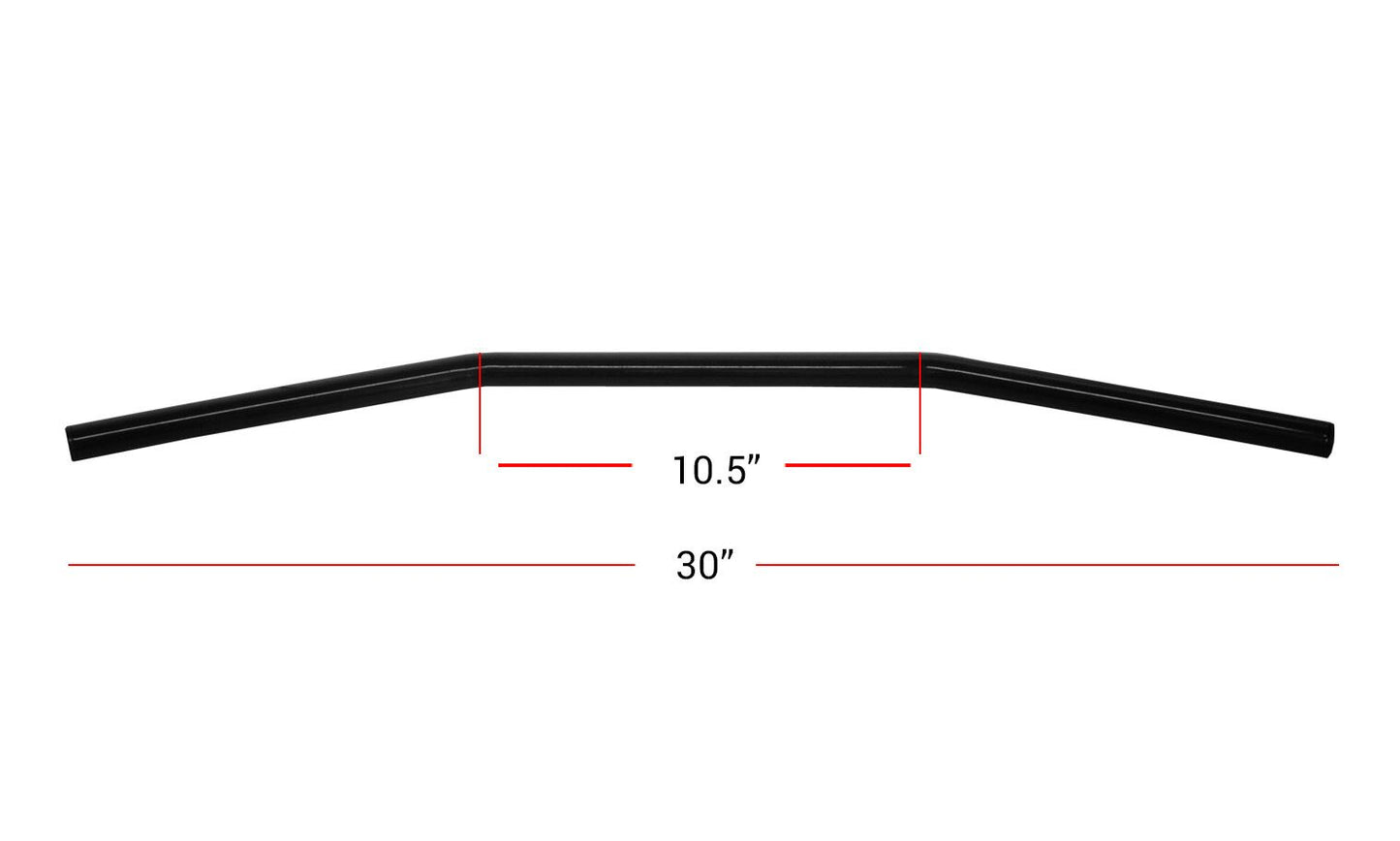 Handlebar 7/8'' Black Vincent Straight Long