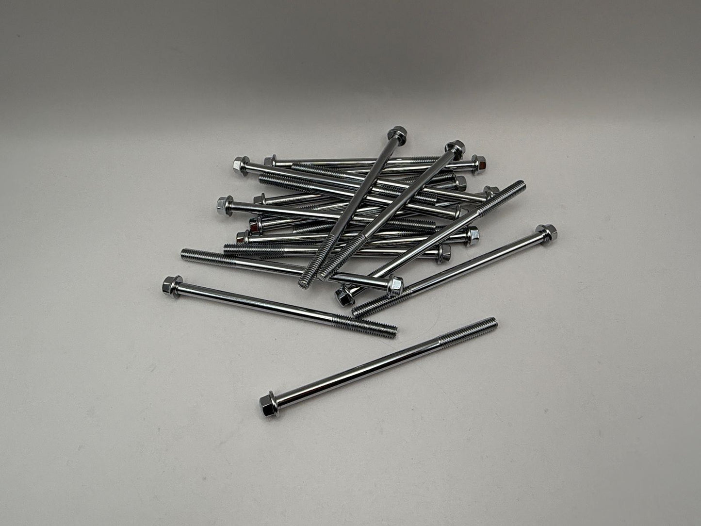 Bolts Flanged Chrome Hexagon M6 x 100mm x 1.00mm Pitch (8mm Head)