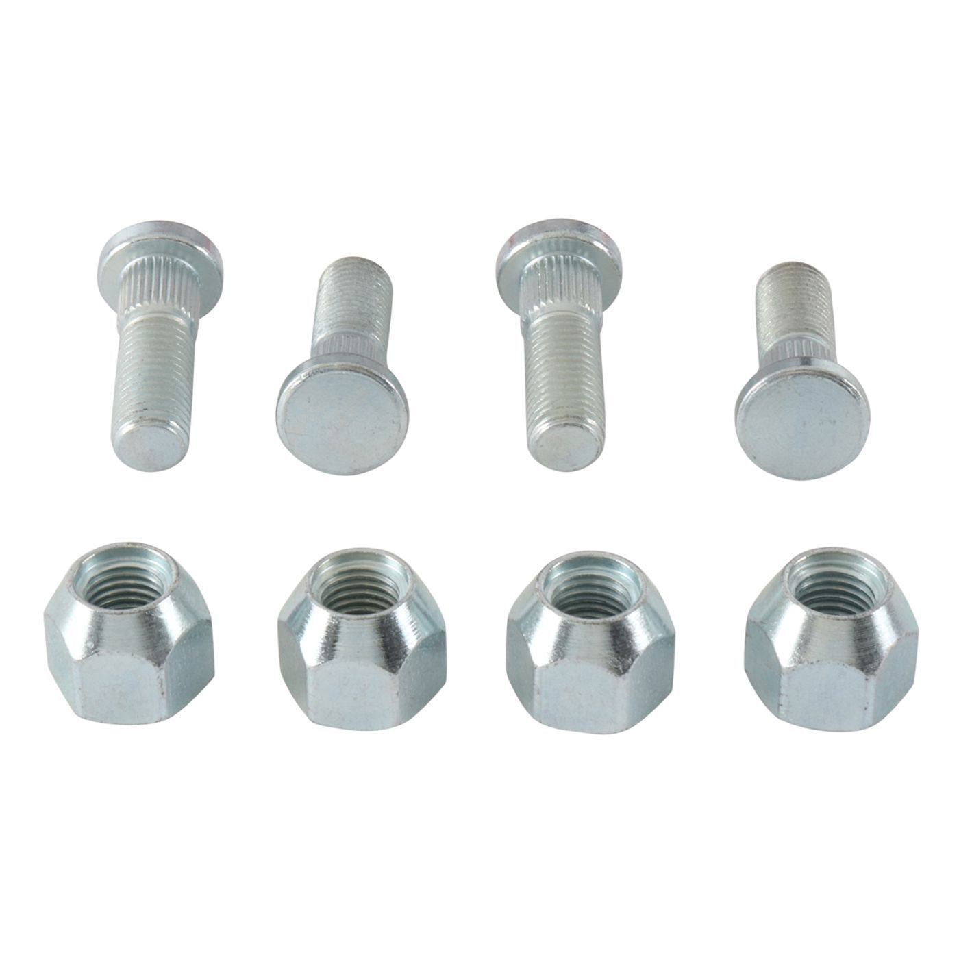 Wheel Stud and Nut Kit Front Suzuki LT-A400 2WD King Quad 08-09, LT-A400 Eiger 2wd 02-07, LT-A400F 4WD King Quad 08-22, LT-A400F Eiger 4wd 02-07, LTA-450 X King Quad 08-10, LT-A500F Quad Master Auto 00-01, LT-A500F Vinson 02-07, LT-A500X 16-22, L