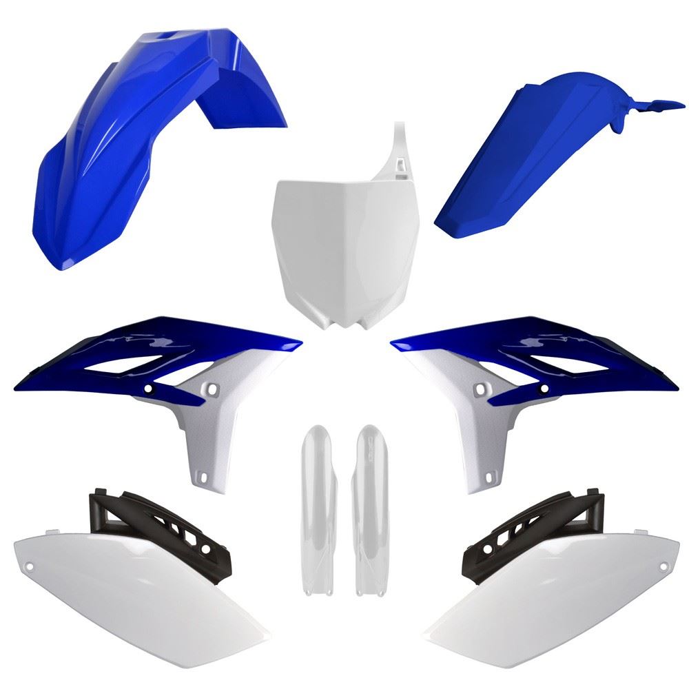 POLISPORT PLASTIC KIT + FORK GUARDS YAMAHA YZ450F 2010-2013, OEM 2011/2012
