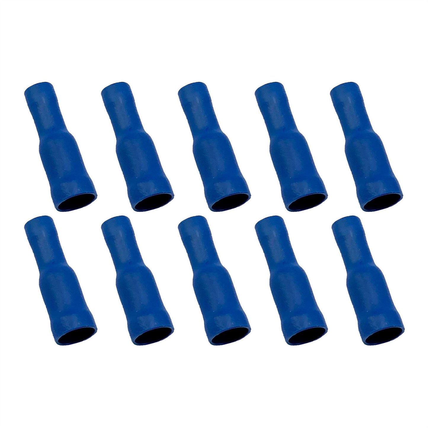 BLUE FEMALE BULLET CONNECTORS, PACK / 10