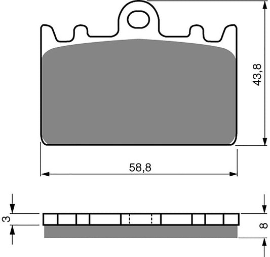 Goldfren Brake Pads S33-090, VD433, FA180, FDB741, SBS666