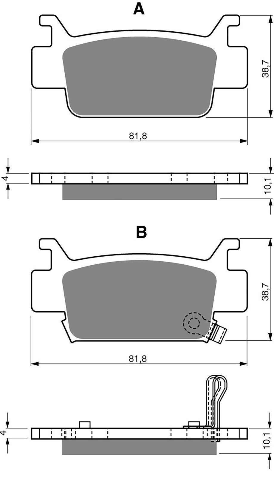 Goldfren Brake Pads AD240, FA410, VD175, SBS829, DP959