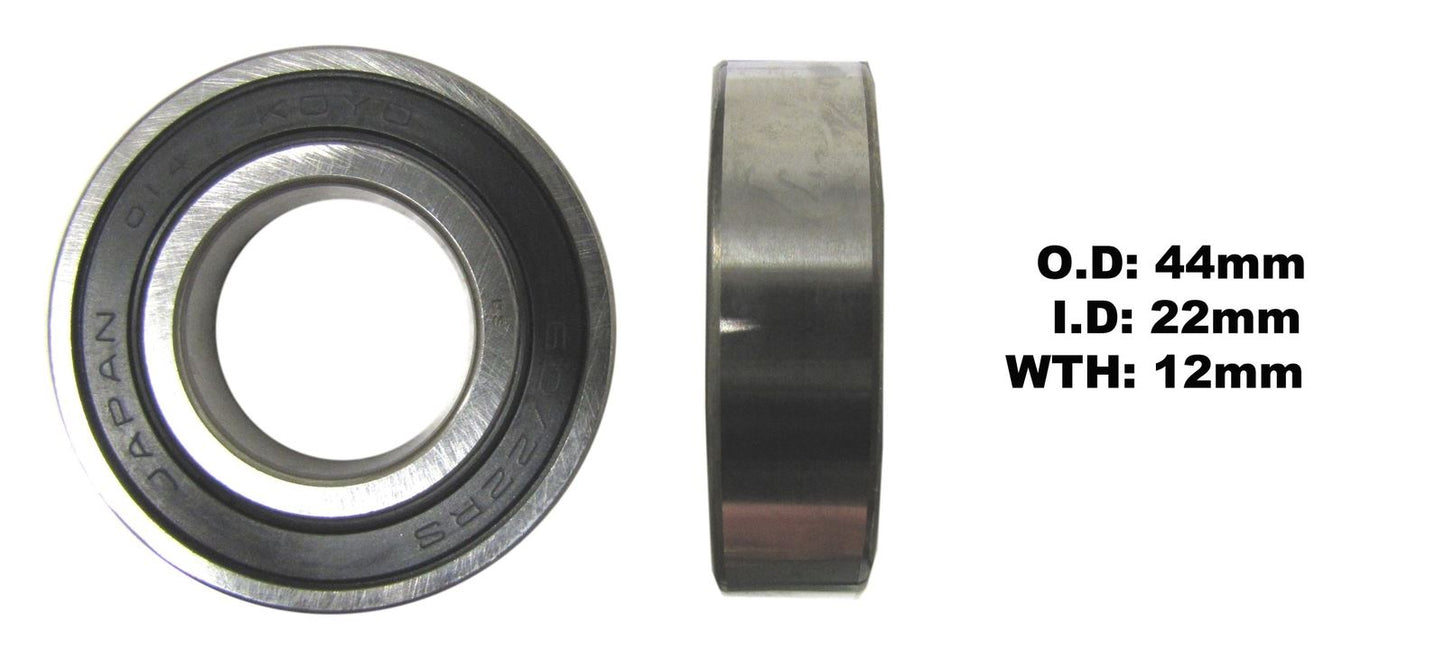 Koyo Bearing 60/22-2RS-C3 (ID:22mm x OD:44mm x W:12mm)