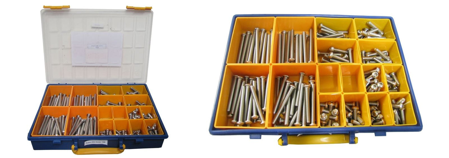 Screws Button Allen Kit 8mm x 12mm to 85mm Stainless Steel (Kit)