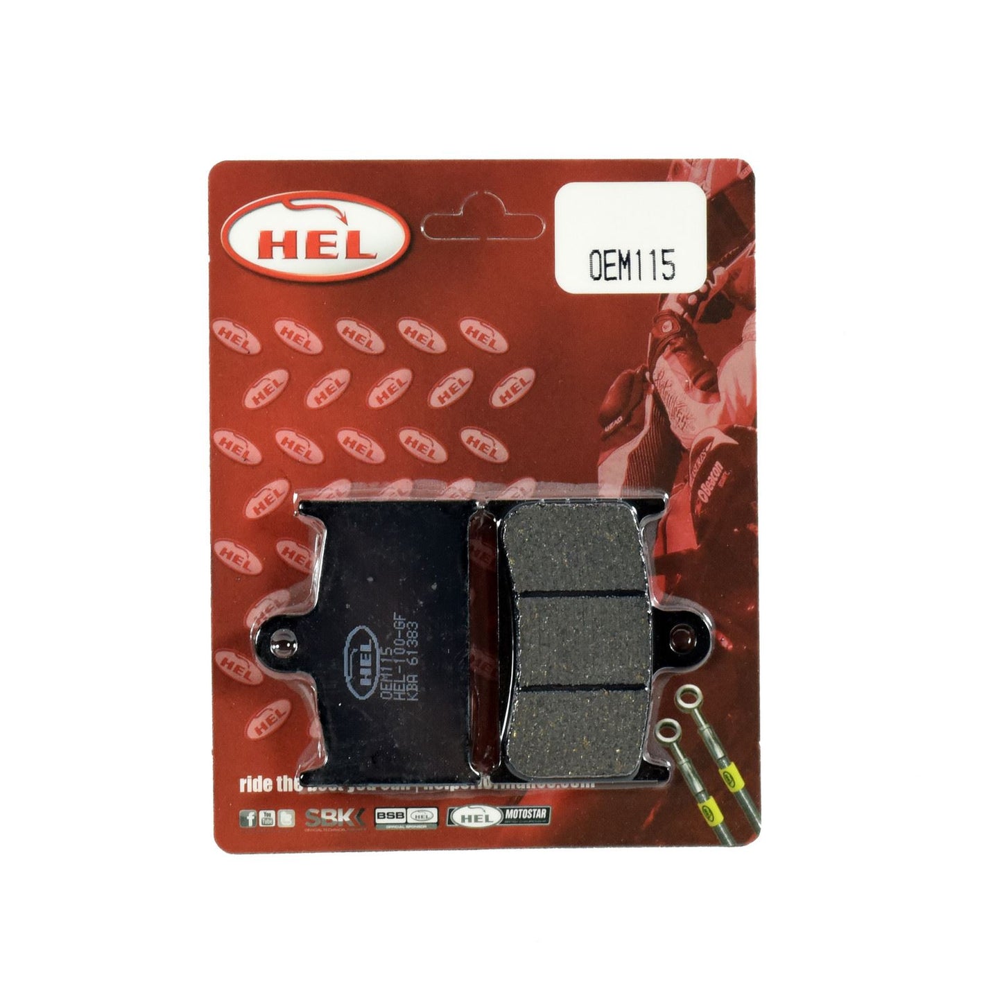 Hel Brake Pad OEM115,AD017,FA145,FA236 for Sports,Touring,Commuting