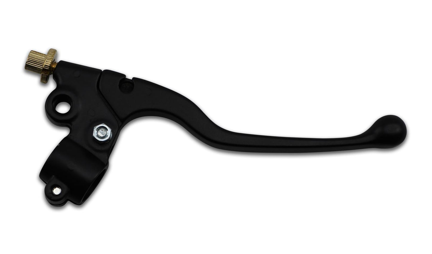 Lever Assembly Left Hand Black with Mirror Boss as Yamaha Early RD Models