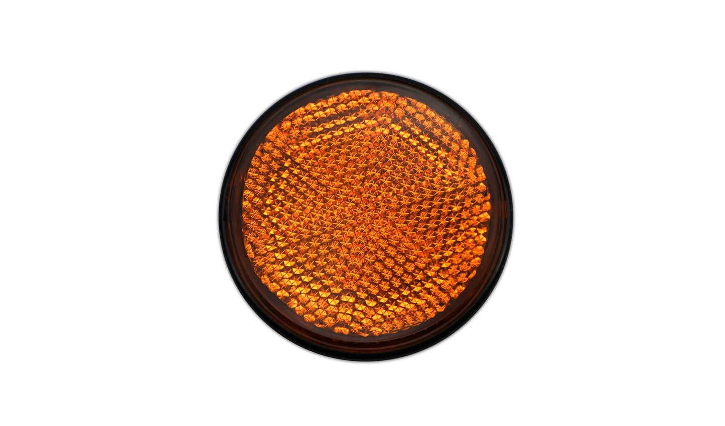 Reflector Orange Round Bolt-on Black Rim OD 60mm