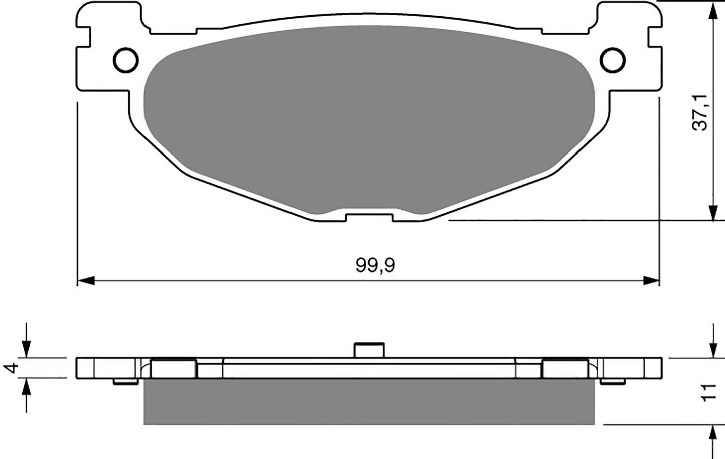 Goldfren Brake Pads S33-268, FA408, VD275, SBS812, FDB220