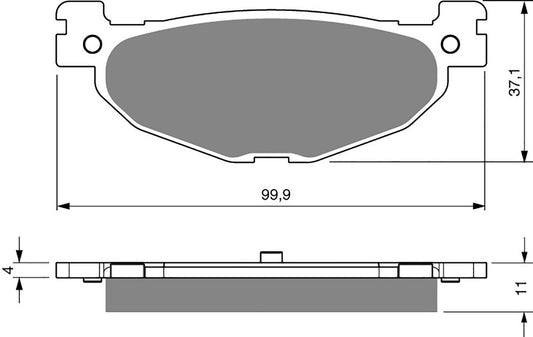 Goldfren Brake Pads S33-268, FA408, VD275, SBS812, FDB220