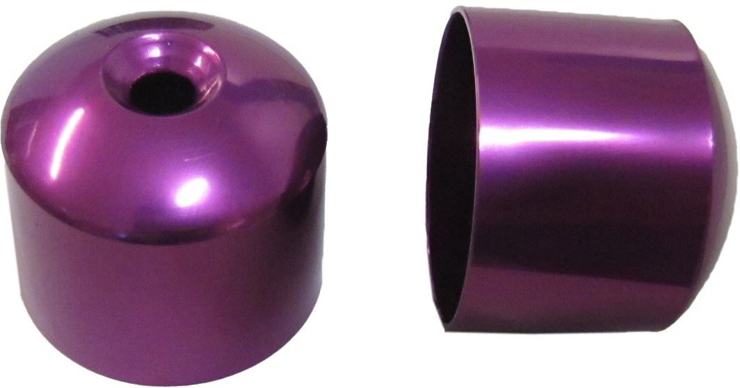 Handlebar Bar End Cover Purple For Honda VTR1000F (Pair)