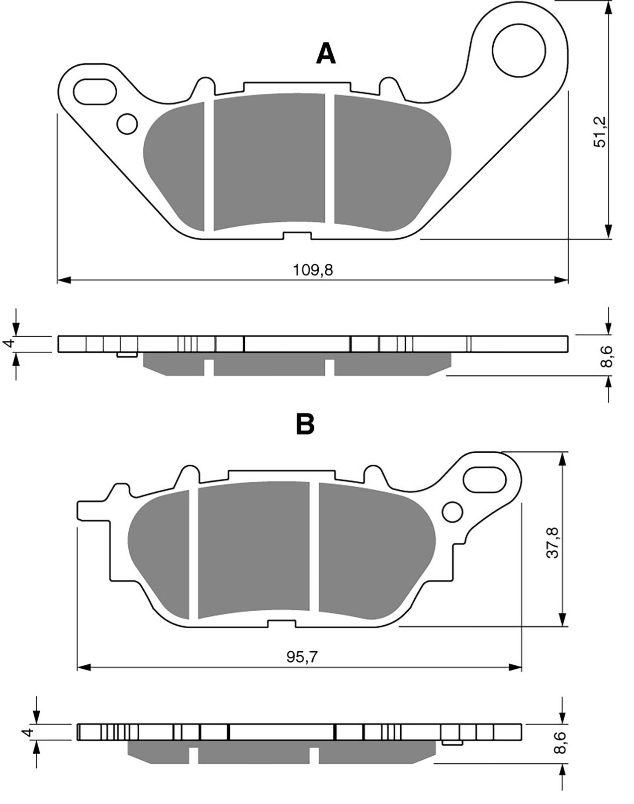 Goldfren Brake Pads GP5-264, FA464