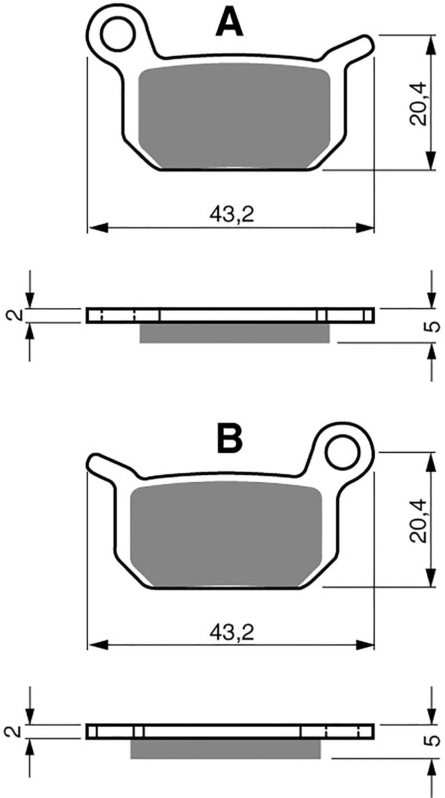 Goldfren Brake Pads K5-190, FA325R, SBS794, fDB2183, DP923, VD991