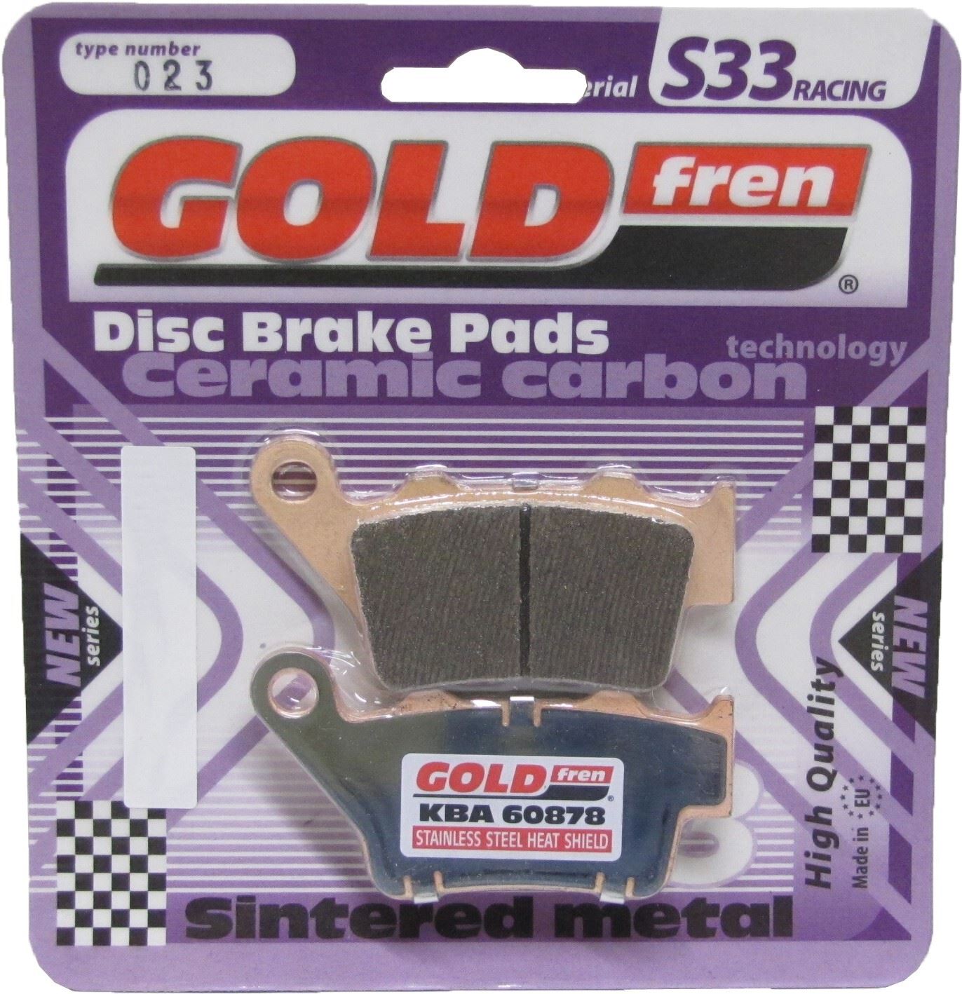 Goldfren Brake Pads S33-023, VD953, FA208, FA213, FDB2019