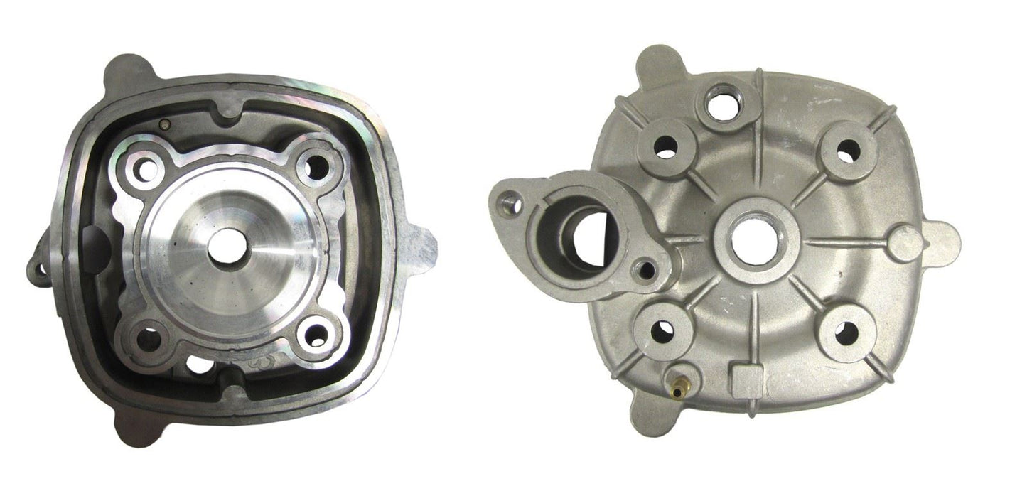 Cylinder Head L/C Piaggio Engine Big Bore with square barrel