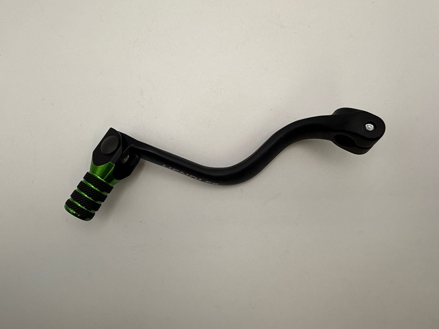Gear Lever Alloy Black with Green Tip Kawasaki KX125 88-93