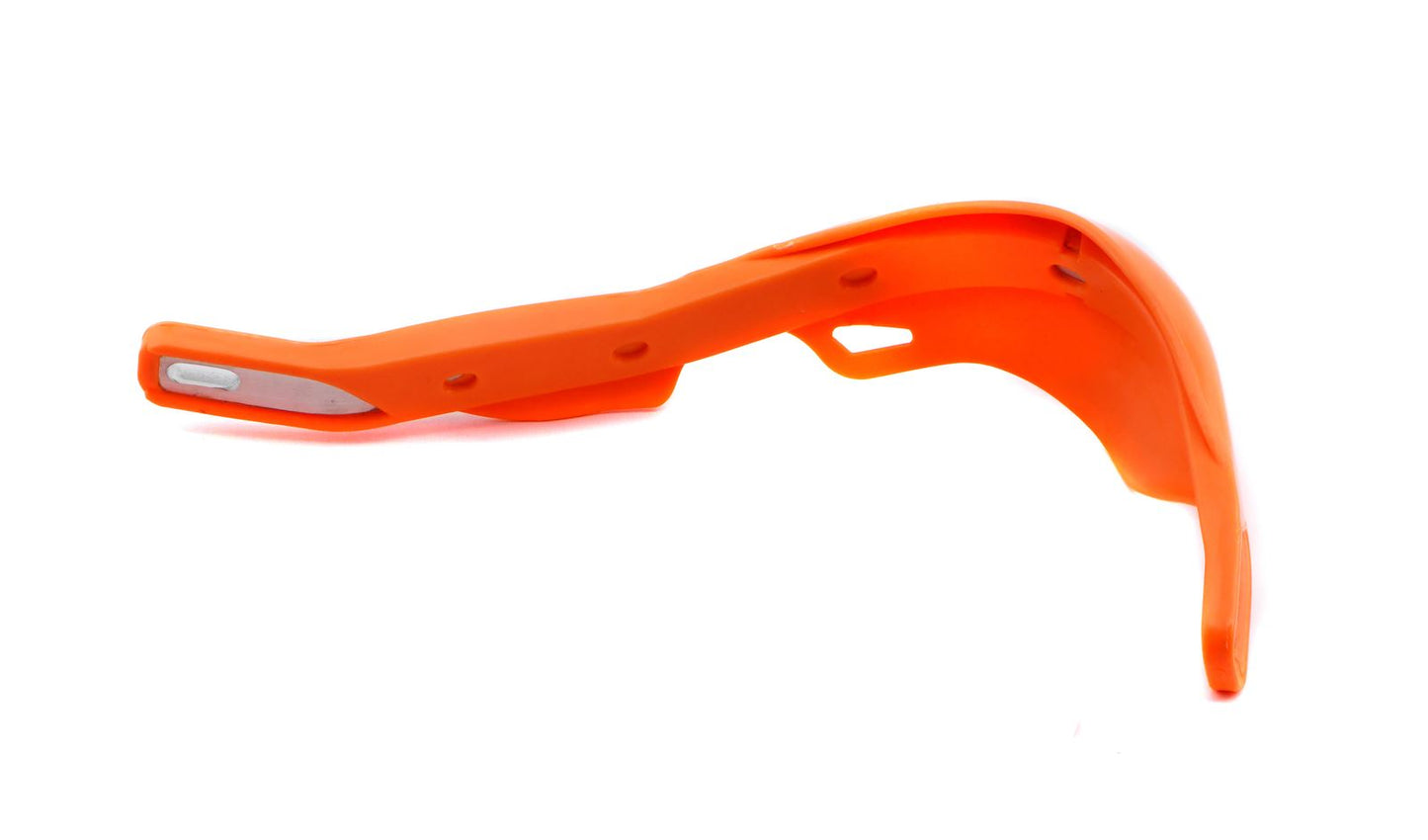 Handguards Wrap Around Orange With Alloy Reinforcement Bar & Full Fitting Kit