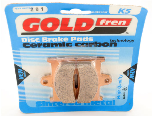 Goldfren Brake Pads K5-281, FA344 as fitted to Yamaha YFM660 02-08 Rear