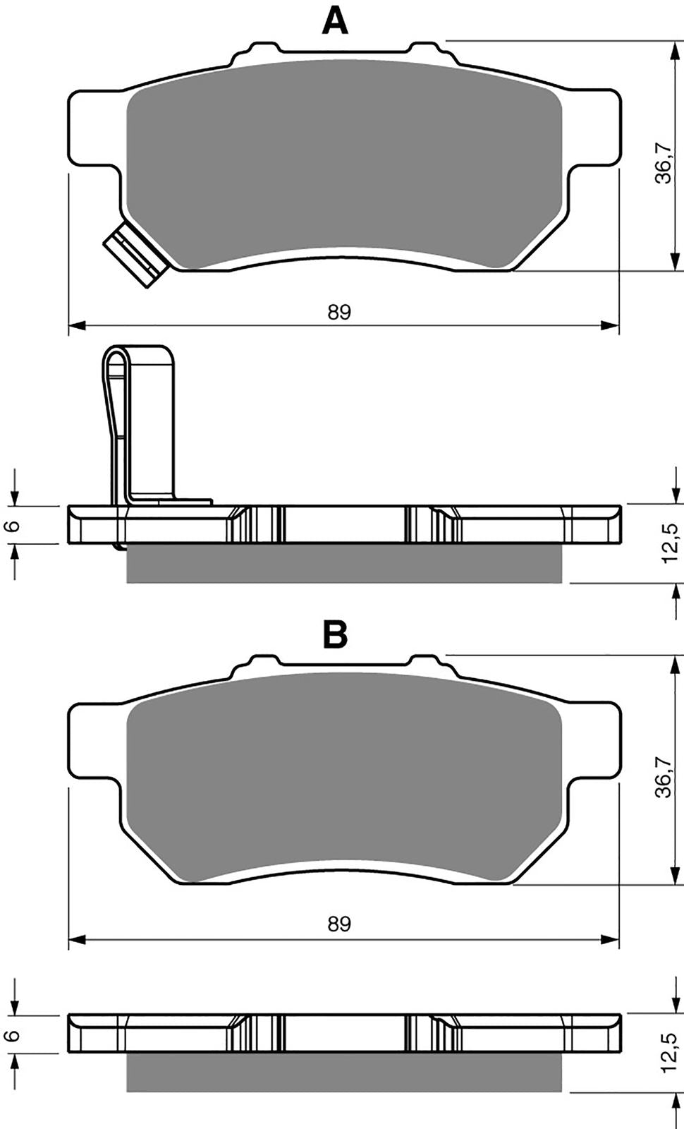 Goldfren Brake Pads AD340, FA479