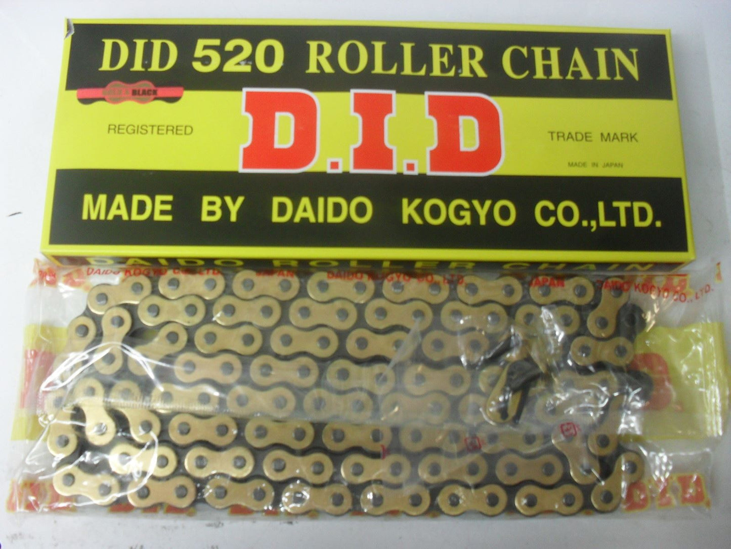 DID 520 BLACK AND GOLD CHAIN 120L