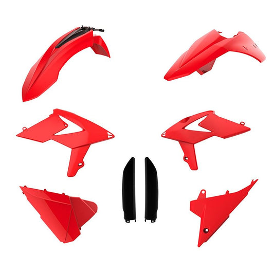 POLISPORT PLASTIC KIT + FORK GUARDS BETA RR 250-520 2T+4T 2013-2017, OEM STYLE