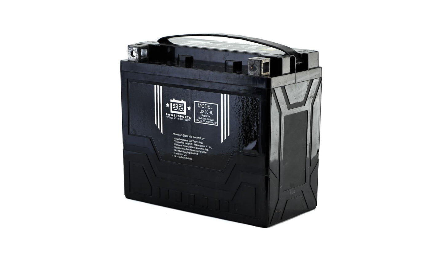 MTX Power/ US Powersports Battery XT20HL/ US20HL  Sealed 12v 20.0A CCA:305A L:175mm H:154mm W:87mm CTX20L-BS, GYZ20HL, GYZ20L, CTX20HL-BS