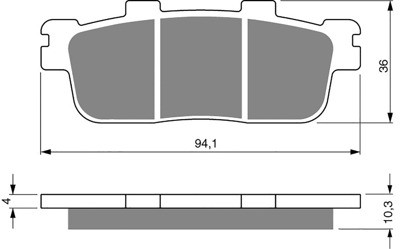 Goldfren Brake Pads AD286, FA427, SBS201