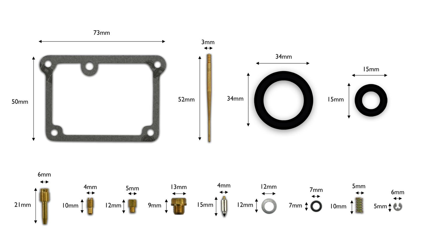 Carb Repair Kit Yamaha DT175 74-77