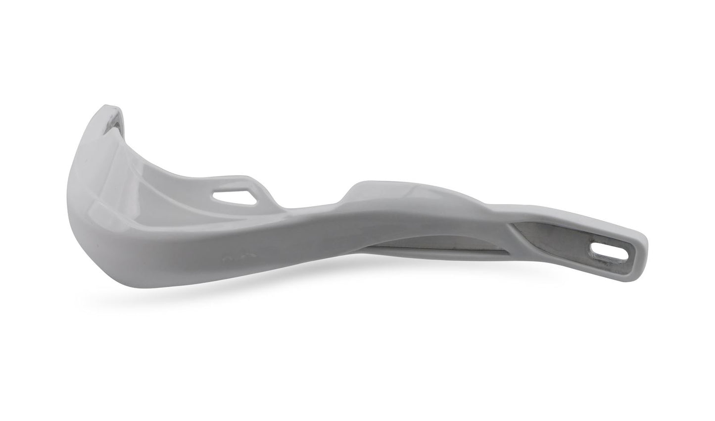 Handguards Wrap Around White With Alloy Reinforcement Bar & Full Fitting Kit