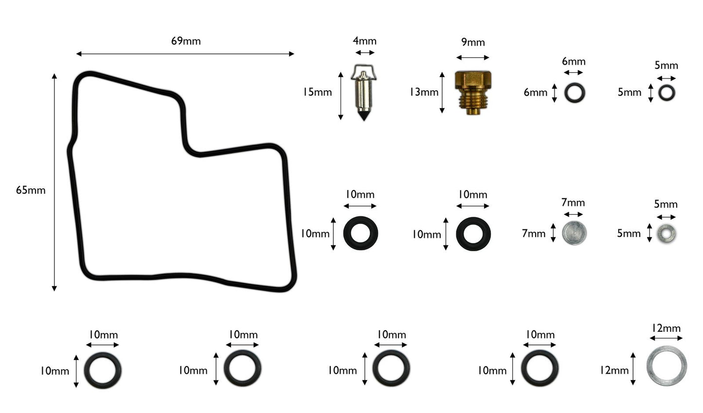 Carb Repair Kit Honda GL1200AG-AH, IG-IH Goldwing 86-87