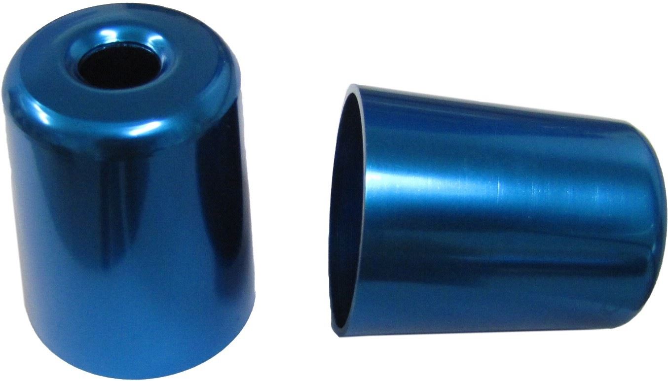 Handlebar Bar End Cover Blue For Kawasaki ZX7R (Pair)