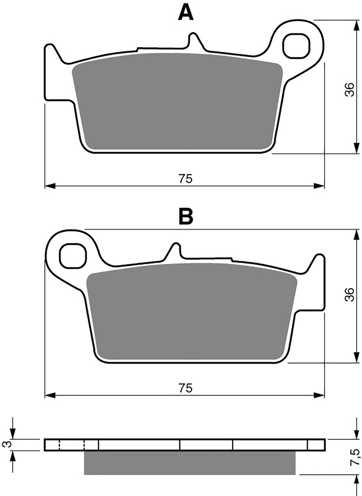 Goldfren Brake Pads AD071, FA131/2