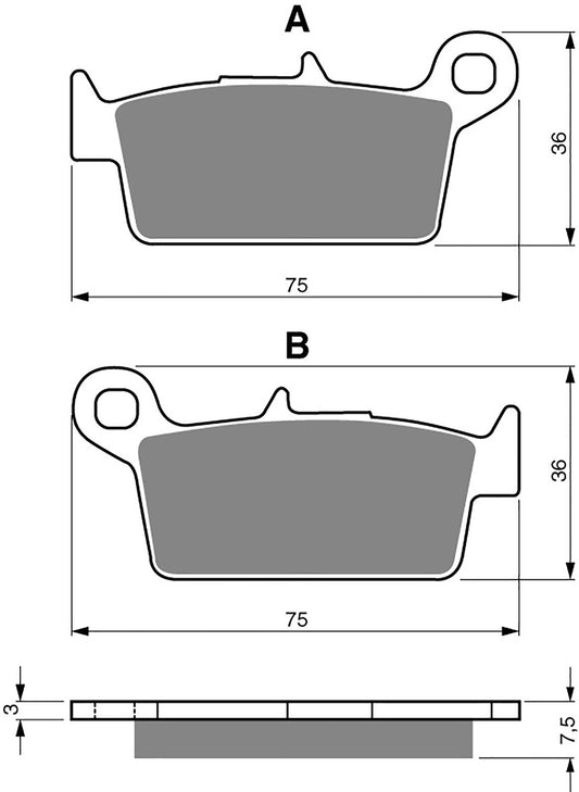 Goldfren Brake Pads AD071, FA131/2