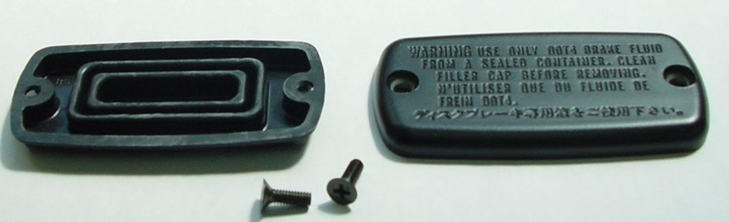 TourMax Master Cylinder Cap Honda CBR600F2 Hurricane 91, PC800 Pacific Coast 89-90, GL1500 Goldwing 88-91 (70mm x 48mm, 54mm Centres) OE Refs: 45513-MM5-006, 45520-MM5-006, 93600-04012-1G