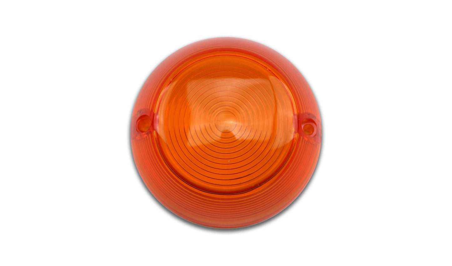 Indicator Lens Yamaha RD125DX, RD200DX (Standard Circle Pattern) (Amber)