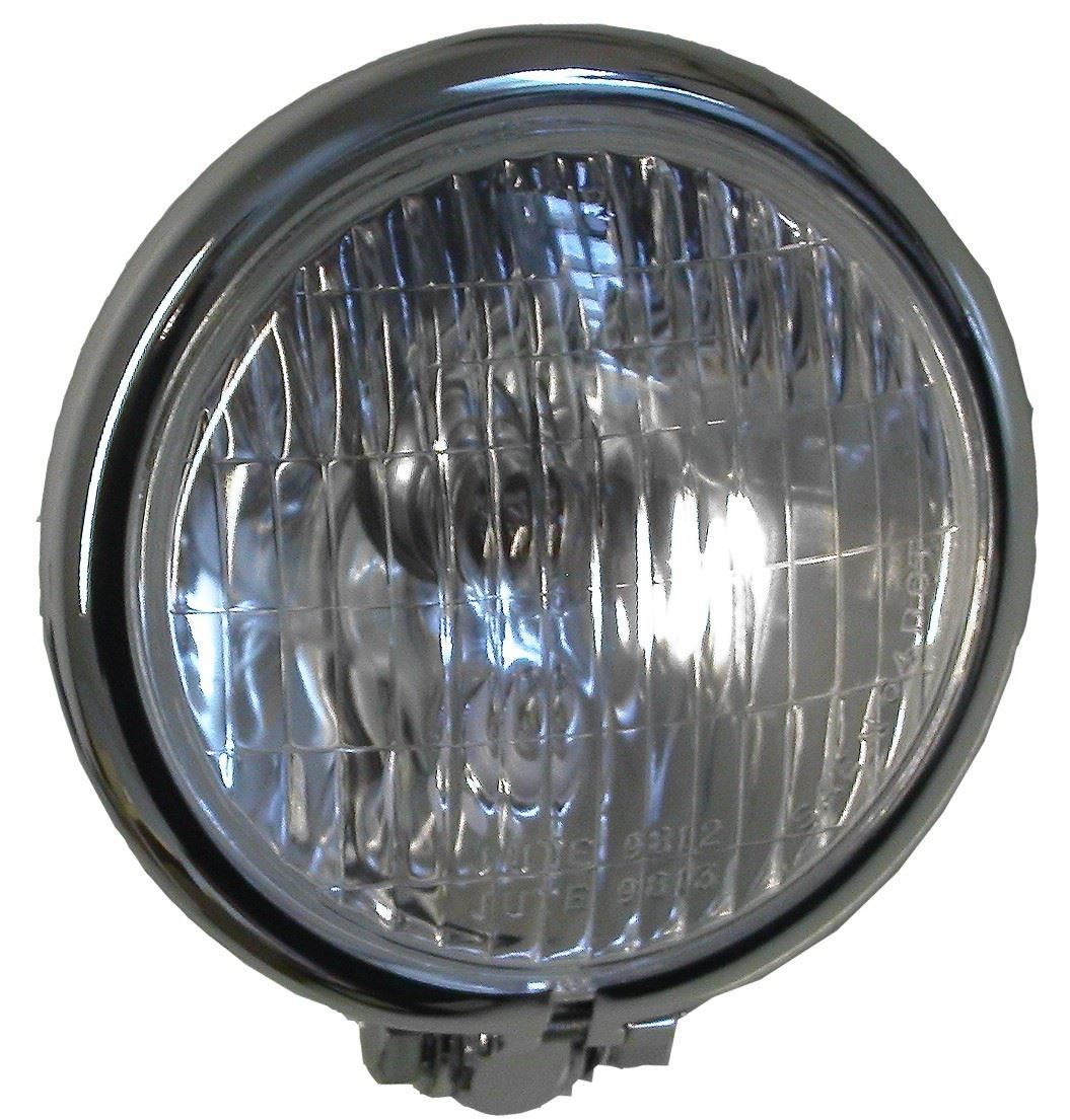 Headlight Complete Bottom Mount Mini Bates 4.5" (Each)