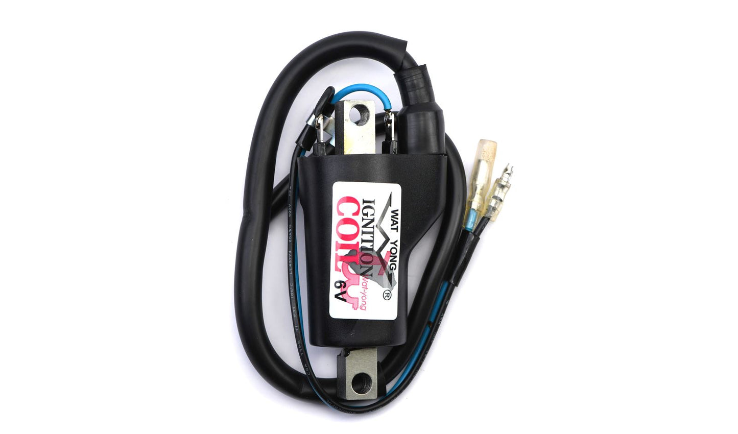 Ignition Coil 6v DC 2 Wires (90mm Centres) (P: 1.5Oh, S: 9.8KOh)