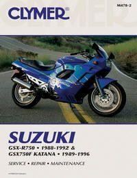 Clymer Manual For Suzuki GSX-R750 88-92 & GSX750F Katana 89-96