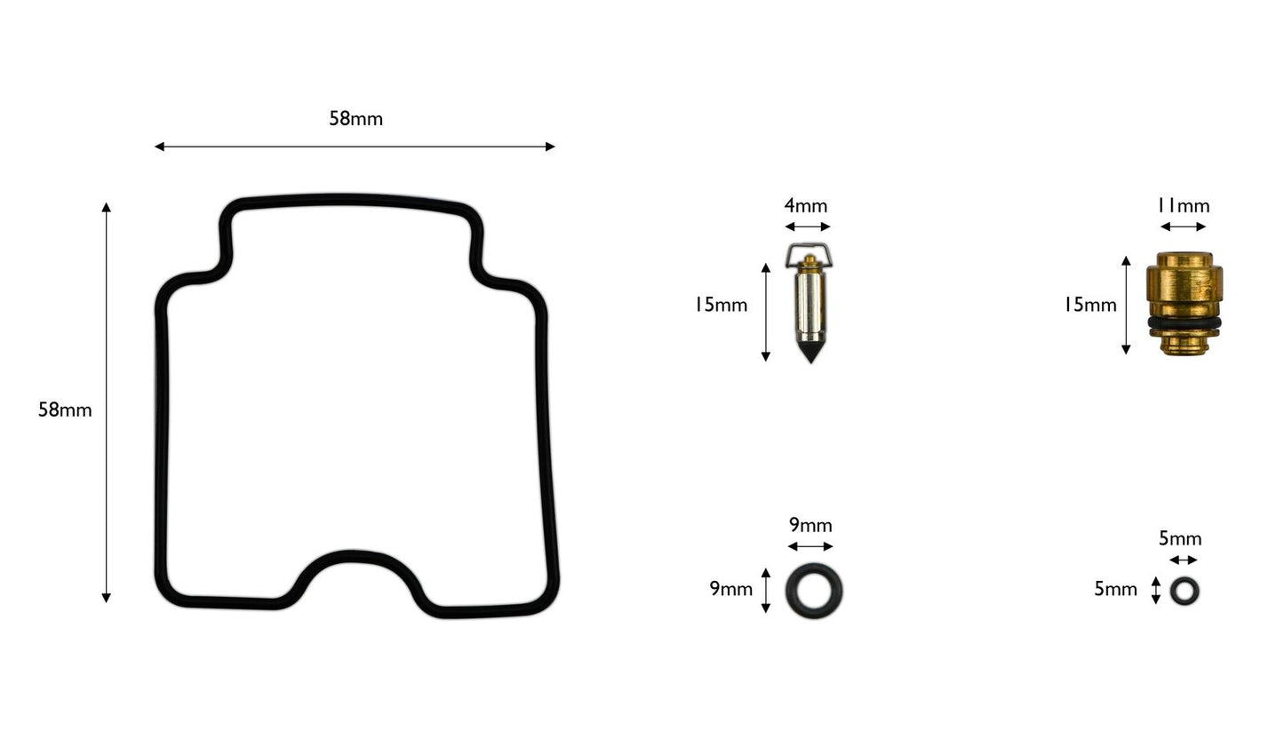 Carb Repair Kit Yamaha FZS600 Fazer 98-01