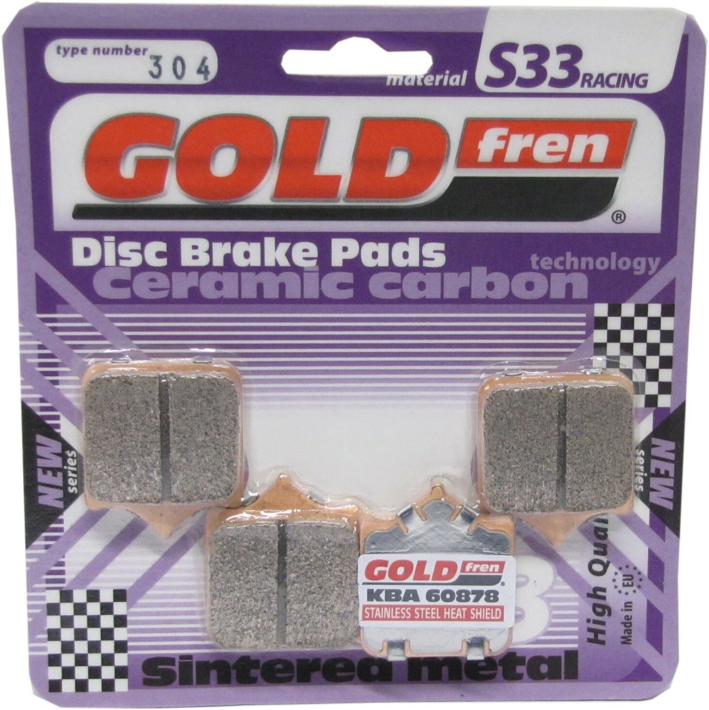 Goldfren Brake Pads S33-304, FA604/4, SBS204