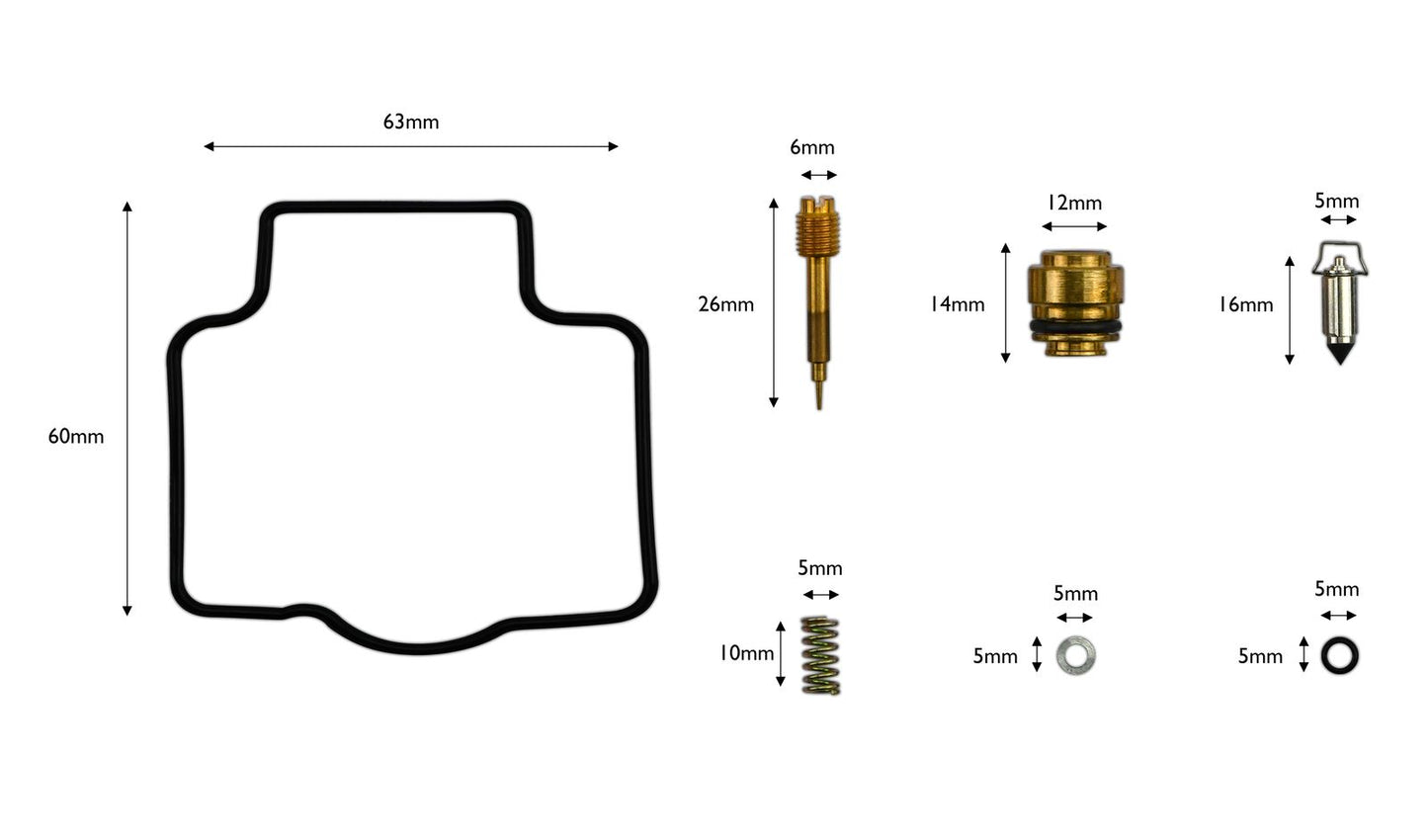 Carb Repair Kit Yamaha YZF600 Thunder Cat 96-02